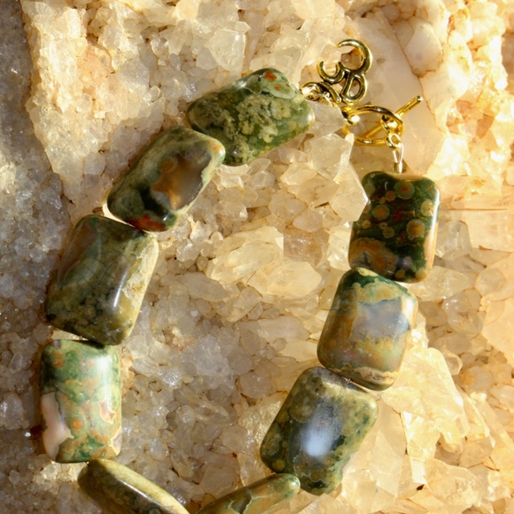 Hand-beaded Rhyolite Bracelet - Picture 4 of 4